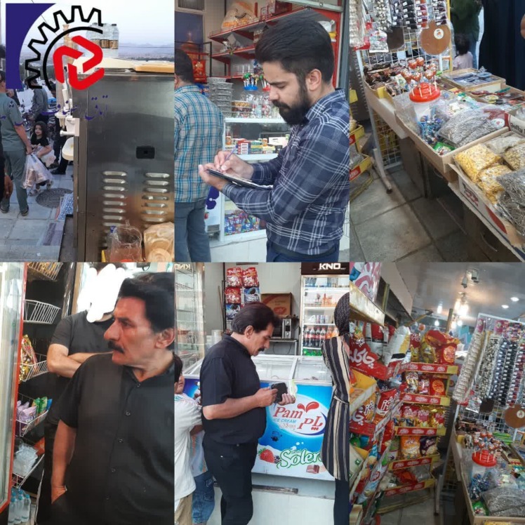 گشت مشترک بازرسی و نظارت اتاق اصناف شهرستان خمینی‌شهر به همراهی بسیج اصناف