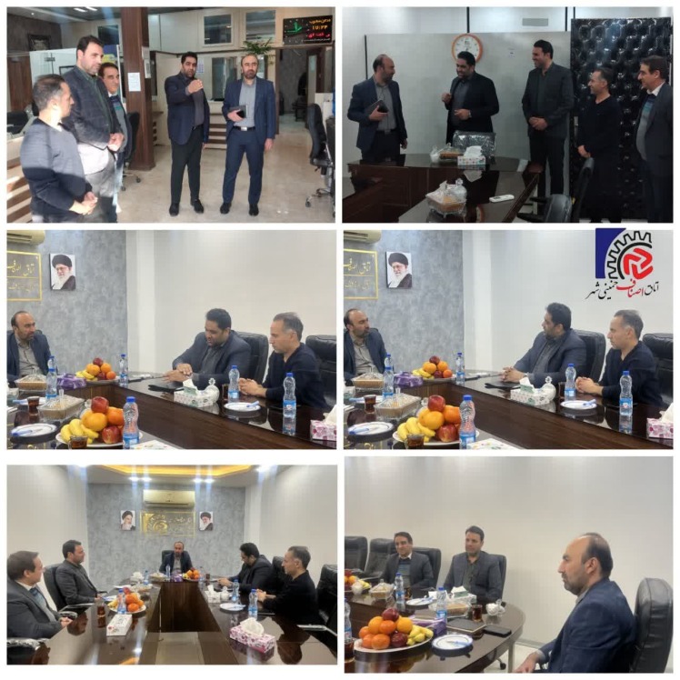 نشست رئیس و هیئت رئیسه اتاق_اصناف با جناب آقای فروغی دادستان محترم شهرستان خمینی شهر 