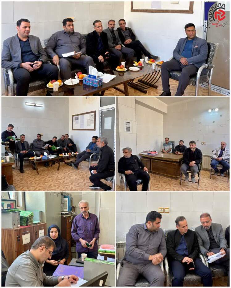 بازدید رئیس و اعضای هیئترئیسه اتاق اصناف شهرستان خمینیشهر از اتحادیه تعمیرکاران لوازم خانگی