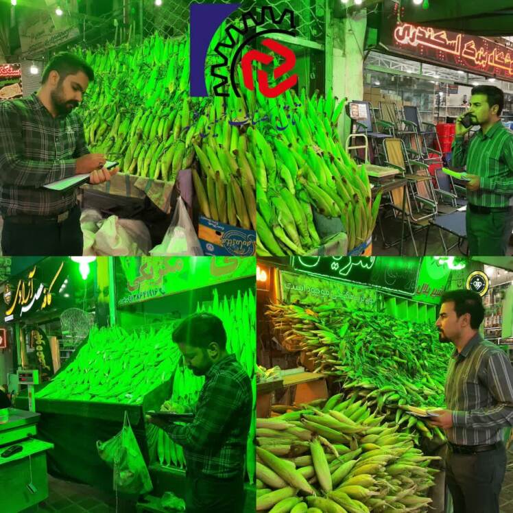گشت مشترک بازرسی و نظارت از واحدهای صنفی فروش بلال و ذرت در خمینی‌شهر