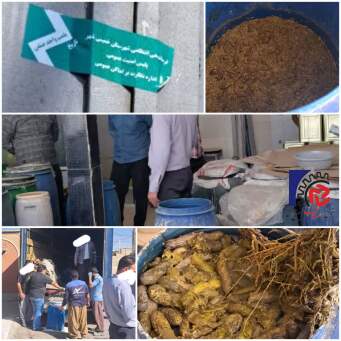 کشف ۵ تن خیارشور فاسد از یک انبار عمده فروشی